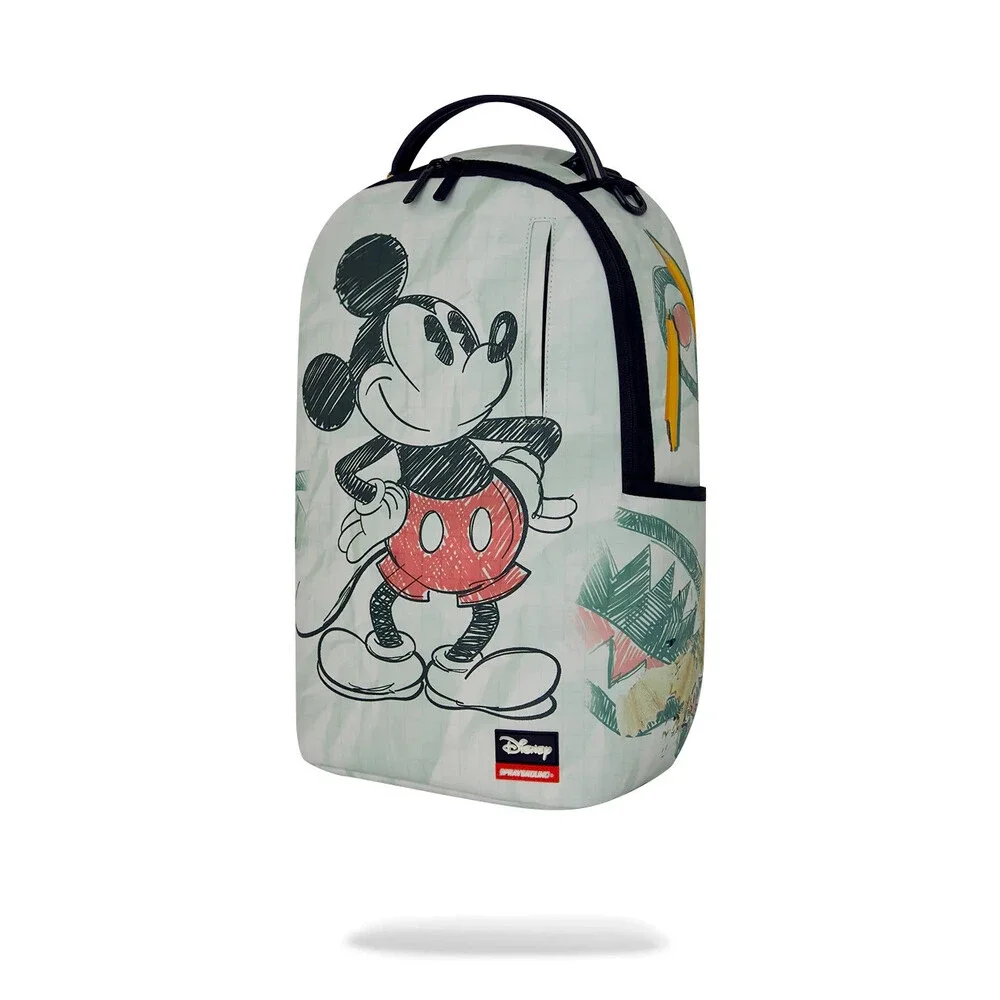 Sprayground Disney Mickey Sketch Backpack Unisex Multi Adjustable Straps SPR345